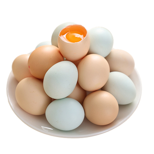 新鲜混合鸡蛋40枚谷物鸡蛋+乌鸡蛋新鲜绿壳蛋农家散养鸡蛋混合装