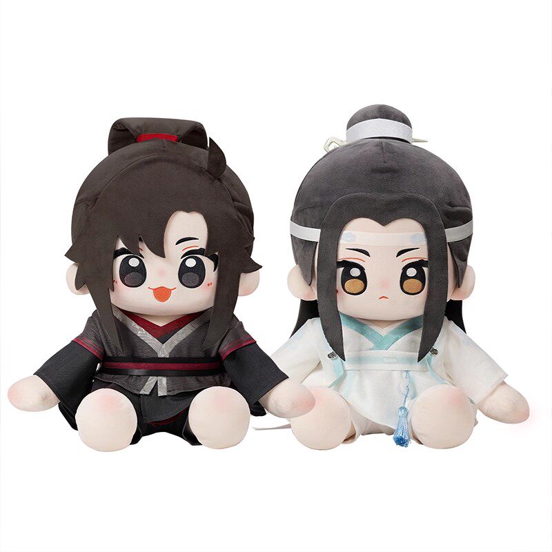 minidoll魔道祖师周边乎乎huhu坐姿玩偶官方棉花娃娃40cm毛绒公仔