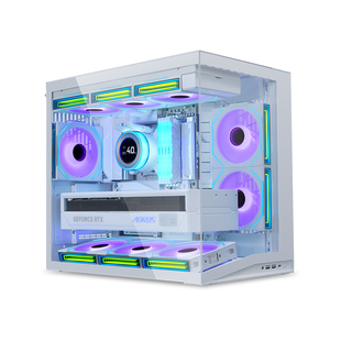 联力包豪斯机箱O11D MINI V2无风扇版无立柱海景房刃界隐流套餐