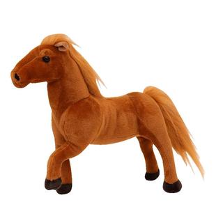 仿真马小马过河马年公仔毛绒玩具马儿童玩偶布红马黑马白马可定制