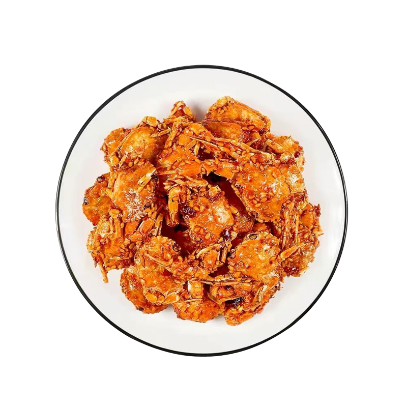 香辣小螃蟹海蟹海鲜即食8090后童年怀旧零食海味小吃辣食品下酒菜