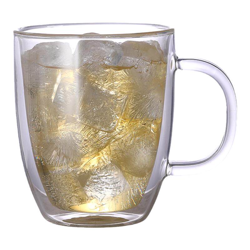 双层隔热防烫玻璃杯茶杯