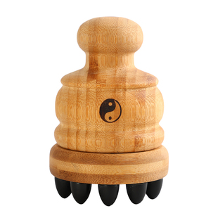 头疗艾灸罐砭石头疗罐艾灸头部神器中医专用经络疏通按摩艾灸器具