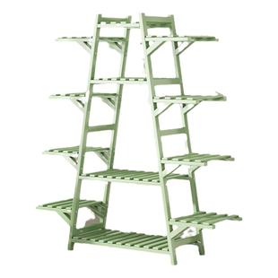 花架子客厅落地式室内置物架阳台多肉花架子庭院木质花盆托架多层