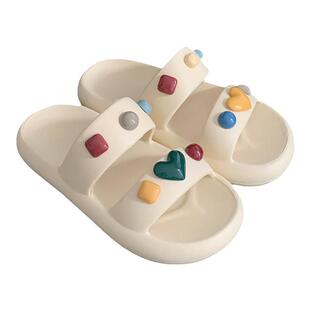 细细条 踩屎感软厚底双带拖鞋女夏季外穿休闲个性ins潮沙滩凉拖鞋