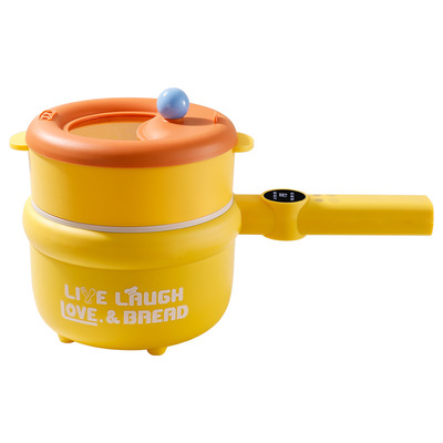 多功能电煮锅家用宿舍小功率不粘锅智能机械款彩色煮面锅