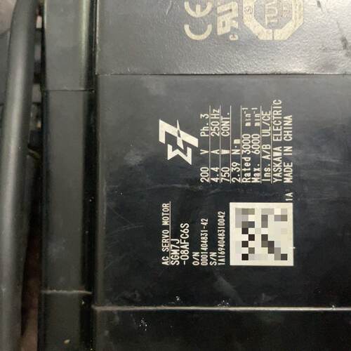 询SGM7J-08AFC6S安川七代750瓦伺服电机，原装正品