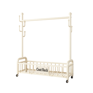 简易衣帽架可移动晾衣架落地室内房间挂衣架子家用卧室衣服收纳架