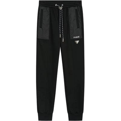 BM运动卫裤男秋冬款2024新款潮流口袋装饰解构裤子男士高端休闲裤