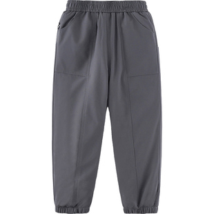 雅鹿工装儿童羽绒裤男童女童宝宝加厚小孩子大童东北冬季外穿裤子