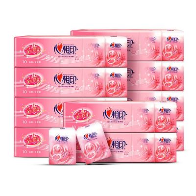 心相印玫瑰手帕纸100包实惠装