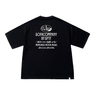 主题图案短袖T恤SUPERTOFU