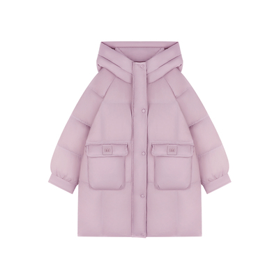 Amybaby女童字母M口袋特色羽绒服