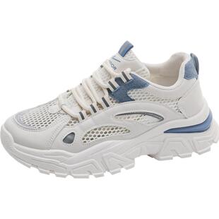 回力厚底老爹鞋男款2026新款高级感夏季网面透气网鞋男薄款运动鞋