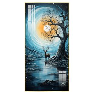 高级感玄幻装饰画入户玄关过道走廊背景墙创意软装壁画轻奢抽象画