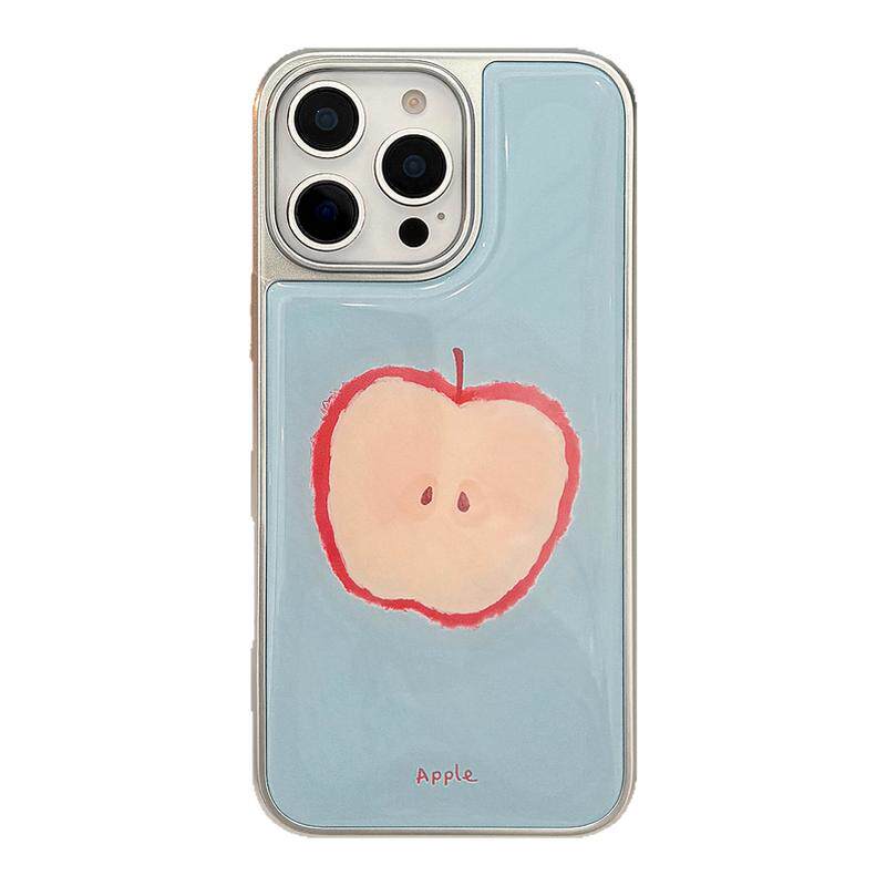 新款电镀滴胶创意水果适用iPhone16苹果15promax手机壳14pm小众18P个性13防摔12/17pro少女Mate70pro保护套11