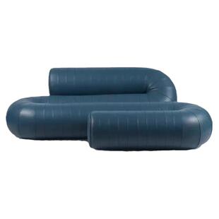 现代简约弯曲U型沙发写意空间设计师款创意个性直排定制布艺沙发