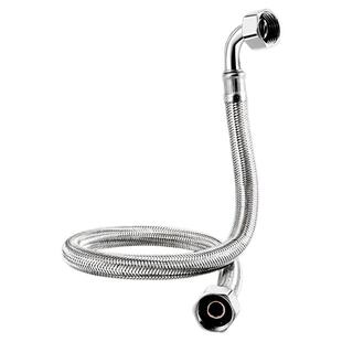 大流量进水管编织90度带弯头软管马桶热水器角阀龙头冷热高压软管