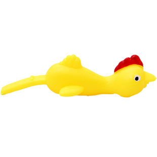 弹射火鸡玩具手指弹弓弹力拉伸橡皮鸡粘墙发射飞天小鸡恐龙小黄鸡