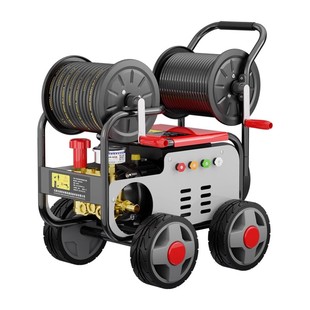 专业通下水道疏通机高压管道疏通清洗机电动水老鼠220v大功率家用