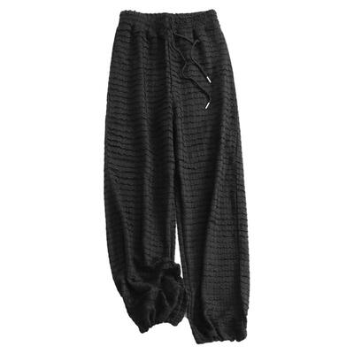 慵懒松弛通勤阔腿裤女长裤休闲裤