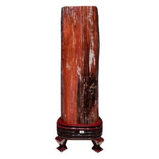 天然新疆木化石树化玉硅化木原石木变石中式家居装饰观赏奇石摆件