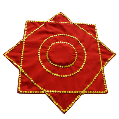 加厚红广场跳舞蹈转巾东北秧歌