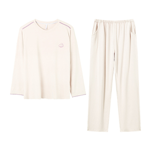 A类莫代尔睡衣女款2026新款春秋长袖今年流行漂亮女士家居服套装