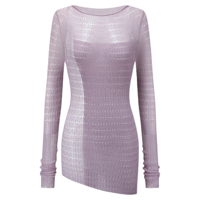 SWAYING/KINT 设计师品牌 25早秋新品 微透肌理修身针织衫 SOLSOL