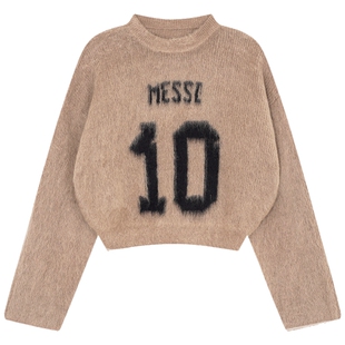 YOUWEI【优惠专属】10号马海毛短款针织衫毛绒上衣Y2123414