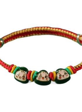 端午节五彩绳手链新款端午五色绳儿童款棕宝宝手绳端午五彩绳批货