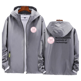 麻省理工学院 MIT学院派美国名校连帽外套男女夹克休闲帽衫上衣服