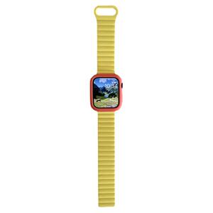 磁吸硅胶新款拼色保护壳iwatch表带se适用Applewatch苹果s9手表s8