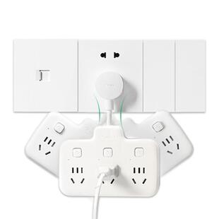 公牛短线插座1米m线迷你小排插正品家用拖插板带线一米面板多孔多