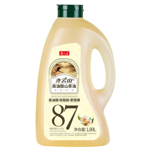 齐云山高油酸山茶油1.89L茶油全籽压榨野山茶油纯正茶籽油食用油