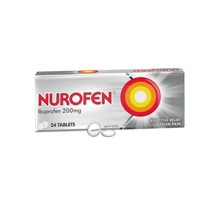 NUROFEN布洛芬片进口止疼药退烧药头痛药痛经感冒发烧流感24片