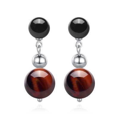 【明星同款】VIGG木星耳钉女高级感2026年新款虎眼石轻奢设计耳饰