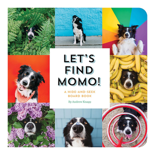 【Find Momo】寻找莫莫：捉迷藏板书 Lets Find Momo: A Hide-And-Seek Board Book 英文儿童绘本原版图书进口书籍