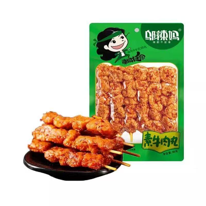 邬辣妈素牛肉丸85g辣条湖南特色
