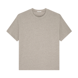 nice rice好饭 夏季255G全棉花纱圆领宽松休闲短袖T恤男NHX02095