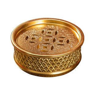 泰式锡制茶盘家用客厅茶几沥水茶海圆形储水干泡台小茶盘茶具托盘