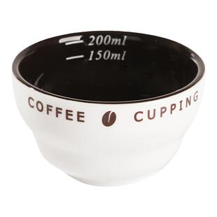 咖啡杯测碗定制加厚陶瓷碗盖SCA专业咖啡勺cupping cup评测杯测勺