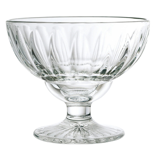 法国进口LAROCHERE甜品冰淇淋高脚玻璃杯法式轻奢水果酸奶杯