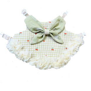 兔子小香风衣服牵引绳兔兔荷兰猪猫咪保暖胸背带垂耳兔侏儒兔