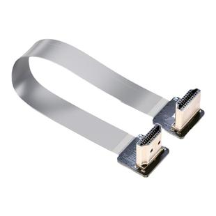 高清Micro mini转hdmi弯头90度mini便携屏视频FPC延长软排连接线