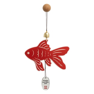 Mandelda年年有鱼风铃创意挂饰门把手挂牌家用卧室可爱装饰挂件