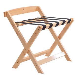 酒店行李架放衣服的架子落地折叠宾馆卧室实木房间箱包收纳置物架