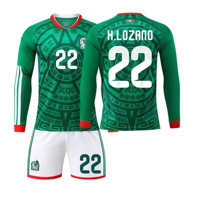 墨西哥2627主场长袖足球套装