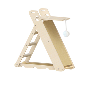 三角猫抓板可折叠耐抓耐磨不掉屑跳台四级通用立式剑麻猫窝猫爬架