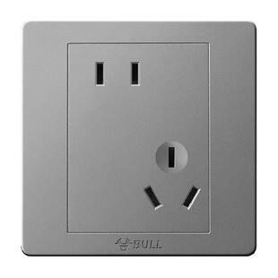 公牛正品墙壁开关插座空调16A五孔电脑电视10A面板暗装G07灰